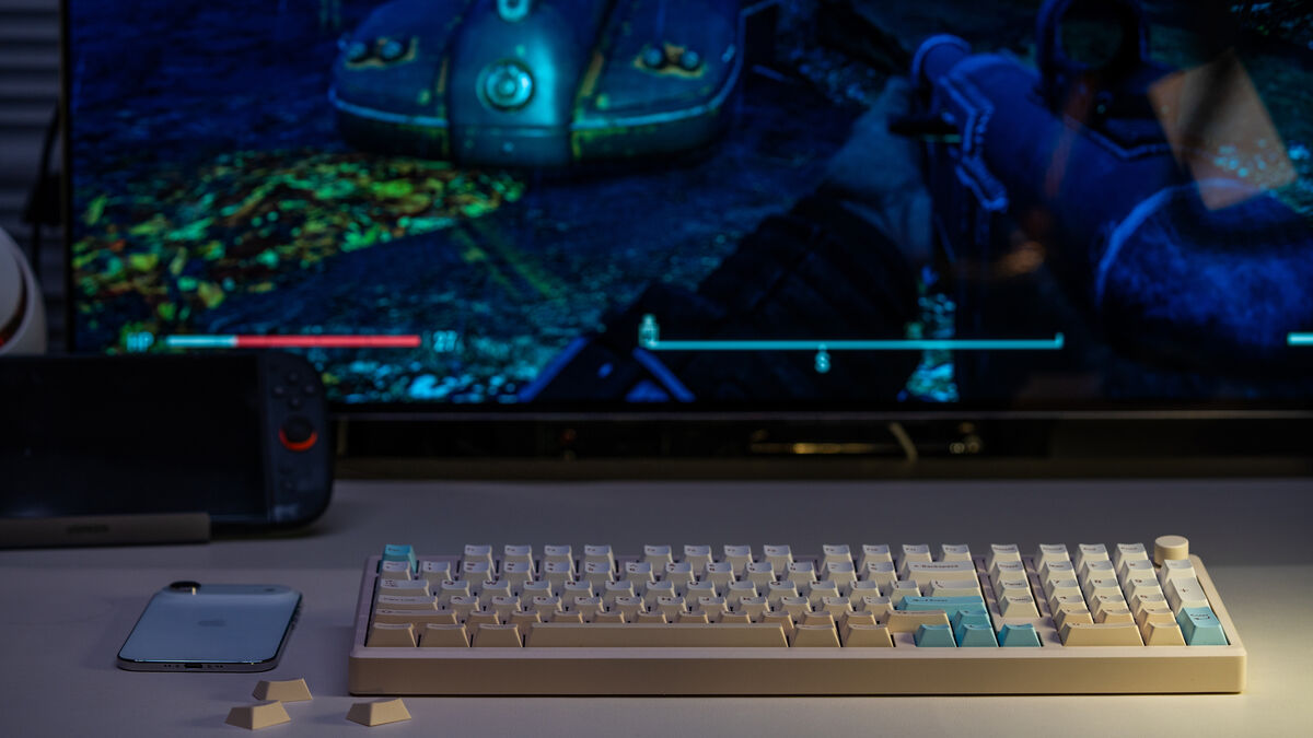 A clean desk setup is easy to achieve thanks to the smaller footprint and wireless options. Picture: Noel Campion.