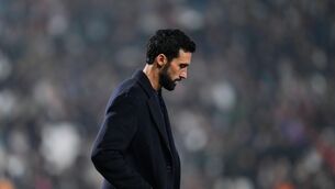 <p>A REAL SHOCK: Real Madrid head coach Alvaro Arbeloa suffered a shock defeat. Pic: AP Photo/Jose Breton.</p>