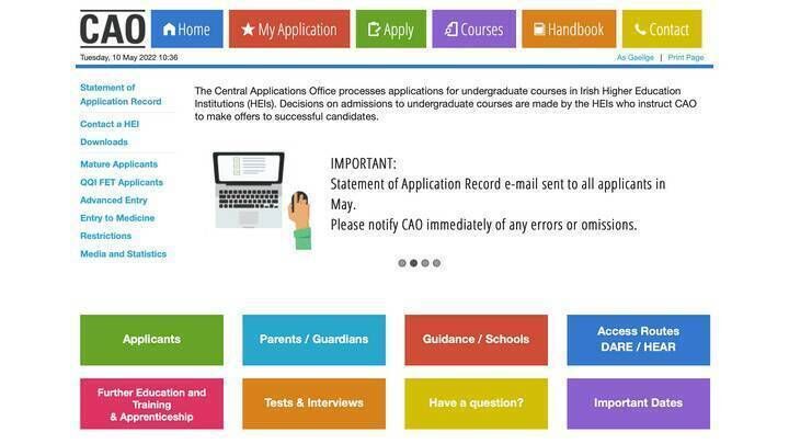 The 2026 CAO handbook, available on CAO.ie, is an invaluable 100-page document that goes through each and every important step of the CAO application process in great detail.
