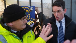 <p>The court was told on Thursday that the principal had informed the school solicitor that at 10.07am this morning, Mr Burke had returned and walked a number of feet past the gate before his way was blocked by a security man. Photo: Brian Lawless/PA</p> <p>The court was told on Thursday that the principal had informed the school solicitor that at 10.07am this morning, Mr Burke had returned and walked a number of feet past the gate before his way was blocked by a security man. Photo: Brian Lawless/PA</p>