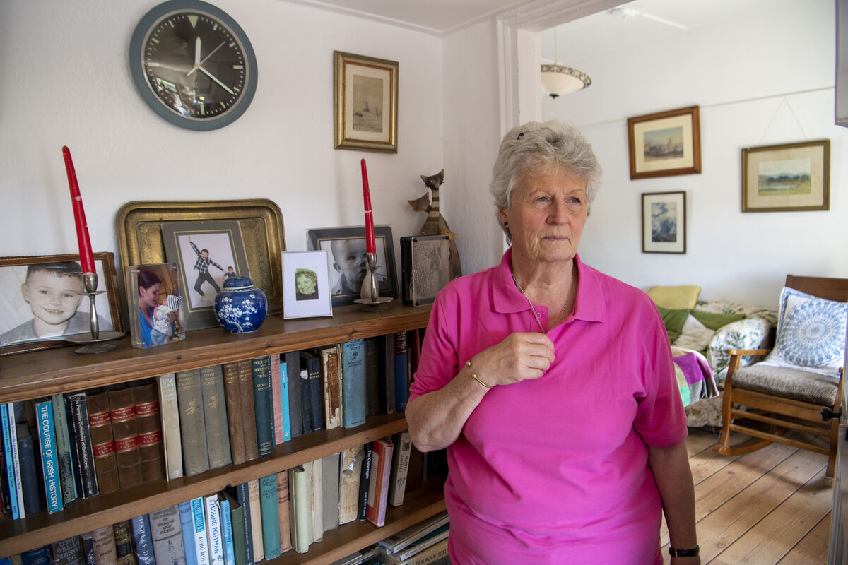 Nicola Beresford Minihan in her rented accommodation in Dungarvan, Co Waterford. Nicola lost two houses she had mortgaged to help Catherine O'Brien purchase business property in Dungarvan. Picture: Dan Linehan