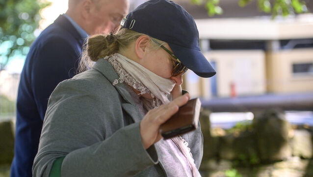 <p> Catherine O'Brien at Waterford Circuit Court where she pleaded not guilty to three charges of deception regarding the purchase, transport and insurance of a French horse. File picture: Dan Linehan</p>
