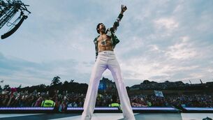 <p>Harry Styles on stage at Slane Castle, June 2023. Picture: Lloyd Wakefield.</p>
