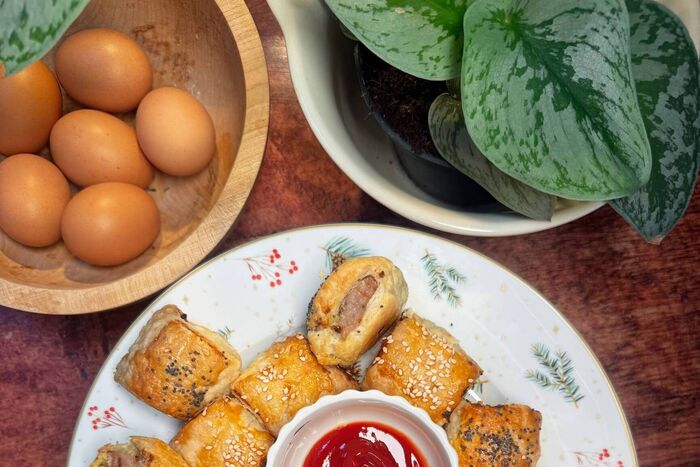 Pork and Stuffing Sausage Rolls