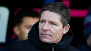 <p>Crystal Palace manager Oliver Glasner is set to leave at the end of the season (Martin Rickett/PA)</p>