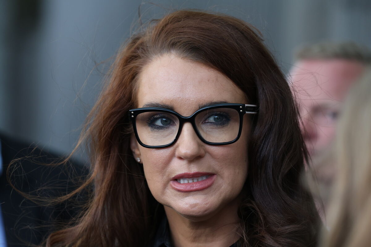 Victim Margaret Loftus pictured speaking to media outside Dublin circuit court..