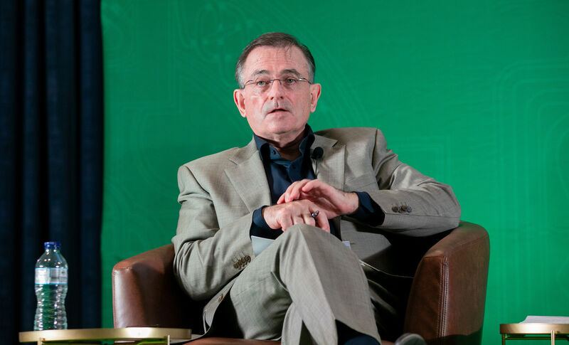 Eddie Hobbs speaking during the IRL Forum at the Pillo Hotel, Ashbourne, Co Meath, last Saturday. Picture: Gareth Chaney 