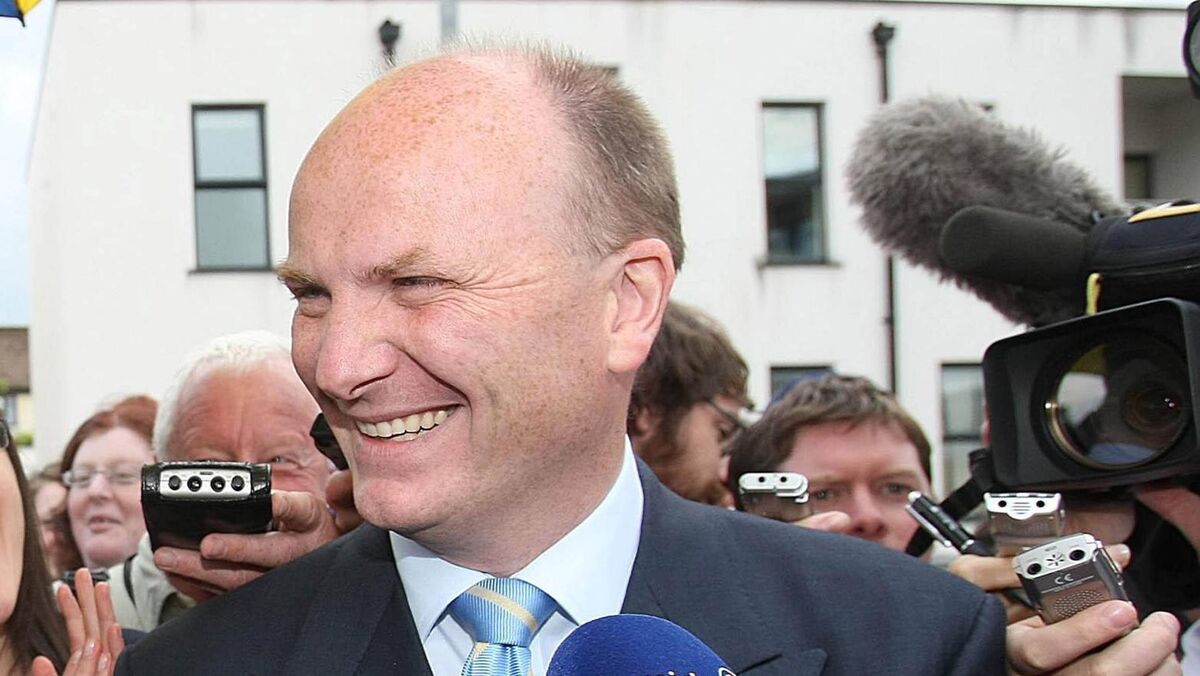 Libertas member Declan Ganley conceding defeat in the 2009 European election and announcing his exit from politics in Castlebar. Picture: Julien Behal/PA 