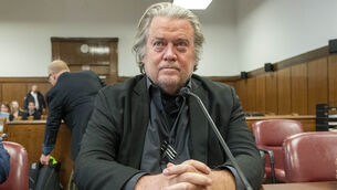 <p>Former White House strategist Steve Bannon is no stranger to migration. His great-great grandfather left Ireland at the height of the Famine. (Steven Hirsch/New York Post via AP, Pool, File)</p>