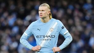 <p>Pep Guardiola feels Erling Haaland is penalised too often. Pic: Nick Potts/PA</p>