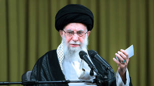 Ayatollah Ali Khamenei said the protests had left ‘several thousand’ people dead (Office of the Iranian Supreme Leader via AP)