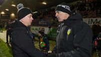Gabriel Bannigan and Jim McGuinness after the game 17/1/2026