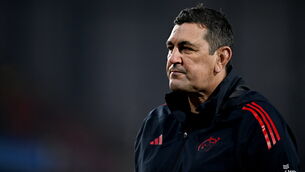 <p>Munster head coach Clayton McMillan before the Investec Champions Cup match against Castres. Pic: Seb Daly/Sportsfile</p>