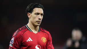 <p>Lisandro Martinez was mocked for his size ahead of the Manchester derby (Nick Potts/PA)</p>