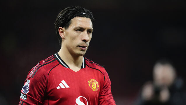 <p>Lisandro Martinez was mocked for his size ahead of the Manchester derby (Nick Potts/PA)</p>