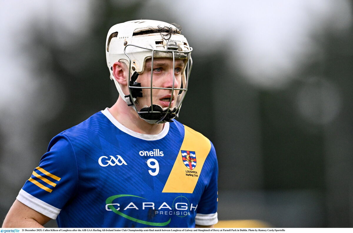 Cullen Killeen of Loughrea after the AIB GAA Hurling All-Ireland Senior Club Championship semi-final. Pic:  Ramsey Cardy/Sportsfile
