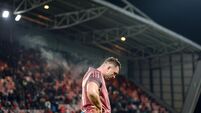 Tadhg Beirne dejected after the game 17/1/2026