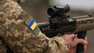 Ukrainian army personnel (Joe Giddens/PA)