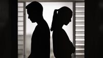 Couple ignoring each other after conflict quarrel