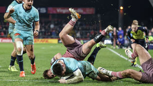 <p>Castres Olympique winger Geoffrey Palis took advantage of Munster's stretched 14-man defence to score a 68th minute try. Pic: ©INPHO/Dan Sheridan</p>