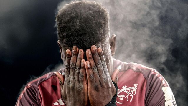 <p>DISASTER: A view of steam coming off of Munster's Edwin Edogbo dejected after the game. Pic: ©INPHO/Dan Sheridan</p>