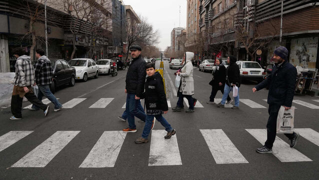 <p>Central Tehran on Thursday (Vahid Salemi/AP)</p>