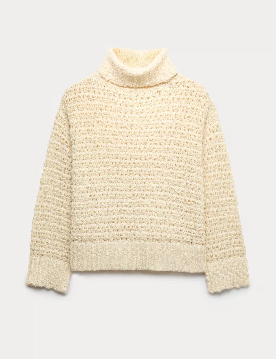 Per Una Bouclé Roll Neck Jumper With Wool, M&S, €82. Per Una Bouclé Roll Neck Jumper With Wool, M&S, €82.