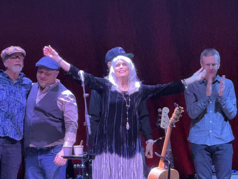 Emmylou Harris enjoys the applause at 3Arena, Dublin.