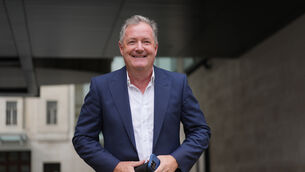 <p>Piers Morgan is in hospital after tripping on a step at a London hotel restaurant (Yui Mok/PA)</p>