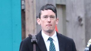 <p>Enoch Burke arriving at the High Court on Monday. Picture: Collins Courts</p>