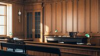 Empty Courtroom Interior
