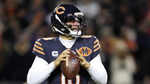 <p>Caleb Williams pulled off a miracle against the Rams and Chicago looked destined for the Super Bowl. The hope wouldn’t last long. Picture: Patrick McDermott/Getty Images</p>