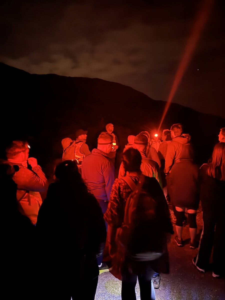 The dark sky hike led by Kerry Astronomy Club at Wander Wild Festival. Picture: Breda Graham. The dark sky hike led by Kerry Astronomy Club at Wander Wild Festival. Picture: Breda Graham.