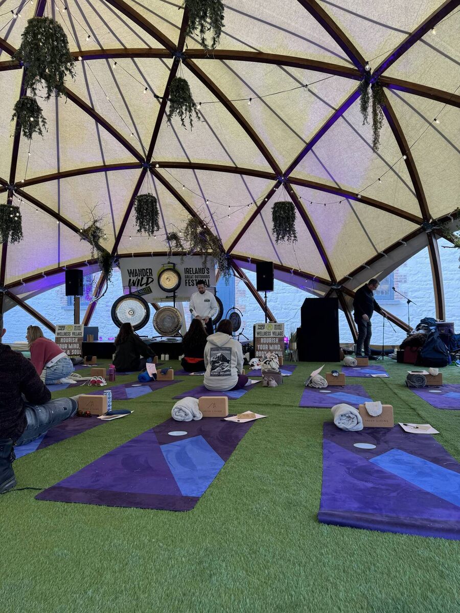 Wander Wild Festival Wellness Hub at Killarney House and Gardens. Picture: Breda Graham.