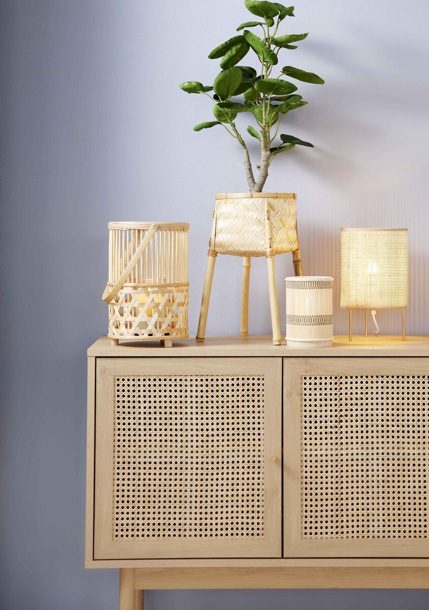  The simplicity of the Halmstad three-door oak sideboard makes it suitable for small spaces and can double up as a TV stand; €350, Jysk.