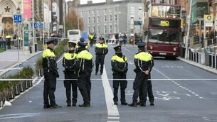 <p>Gardaí at the scene of a serious stabbing incident that took place on Parnell Square East in Dublin City on November 23, 2023. File picture: Gareth Chaney/Collins</p>
