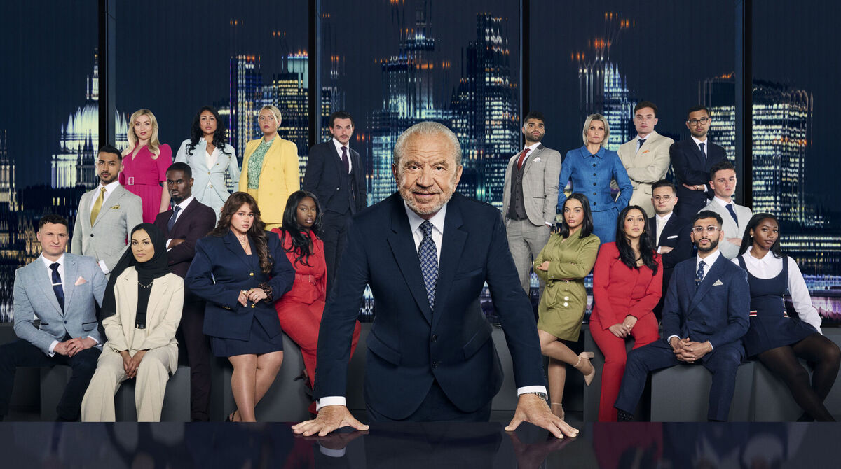 Alan Sugar with the candidates in the new series of The Apprentice: Levi Hague, Rajan Gill, Rothna Akhtar, Georgina Newton, Marcus Donkoh, Pascha Myhill, Karishma Vijay, Megan Ruiter, Vanessa Tetteh-Squire, Kieran McCartney, Priyesh Bathia, Roxanne Hamedi, Andrea Cooper, Nikki Jetha, Harry Clough, Lawrence Rosenberg, Dan Miller, Tanmay Hingorani, Conor Galvin, and Carrington Saunders. Picture: Ray Burminston/PA Alan Sugar with the candidates in the new series of The Apprentice: Levi Hague, Rajan Gill, Rothna Akhtar, Georgina Newton, Marcus Donkoh, Pascha Myhill, Karishma Vijay, Megan Ruiter, Vanessa Tetteh-Squire, Kieran McCartney, Priyesh Bathia, Roxanne Hamedi, Andrea Cooper, Nikki Jetha, Harry Clough, Lawrence Rosenberg, Dan Miller, Tanmay Hingorani, Conor Galvin, and Carrington Saunders. Picture: Ray Burminston/PA