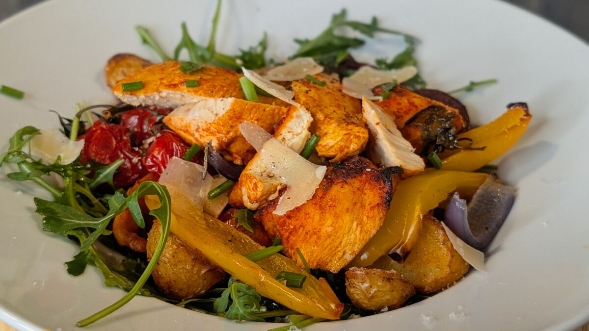 Chicken and vegetable oven bake