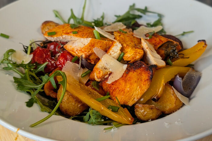 Chicken and vegetable oven bake