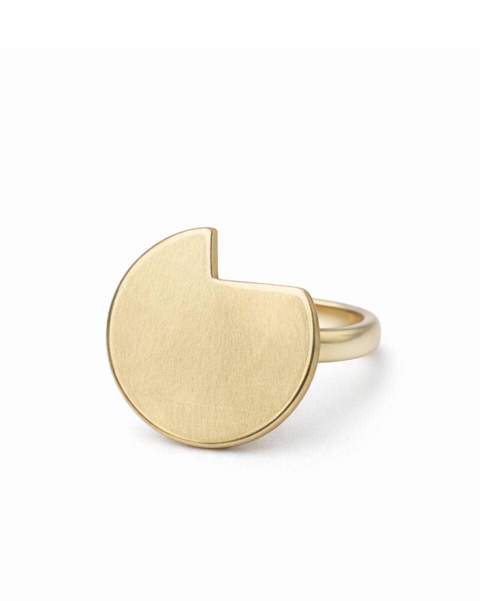  Gold Plated Balance Ring, €90, Bold Lines.  Gold Plated Balance Ring, €90, Bold Lines.