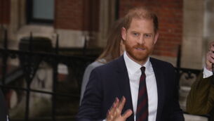 <p>Harry arriving at the Royal Courts Of Justice Picture: Jordan Pettitt/PA</p>