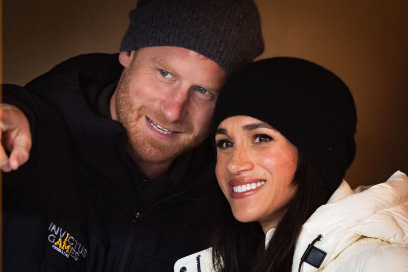 Prince Harry and Meghan Markle attending the 2025 Invictus Games in Whistler. Picture: PA