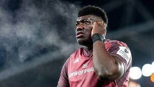 <p>Munster second row Edwin Edogbo has been rewarded for some superb form by being included in the Ireland Six Nations squad. Pic: ©INPHO/Nick Elliott</p>
