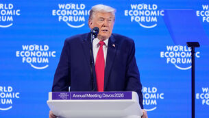 <p>US president Donald Trump speaks during the annual meeting of the World Economic Forum in Davos, Switzerland, on Wednesday. Picture: Markus Schreiber</p> <p>US president Donald Trump speaks during the annual meeting of the World Economic Forum in Davos, Switzerland, on Wednesday. Picture: Markus Schreiber</p>
