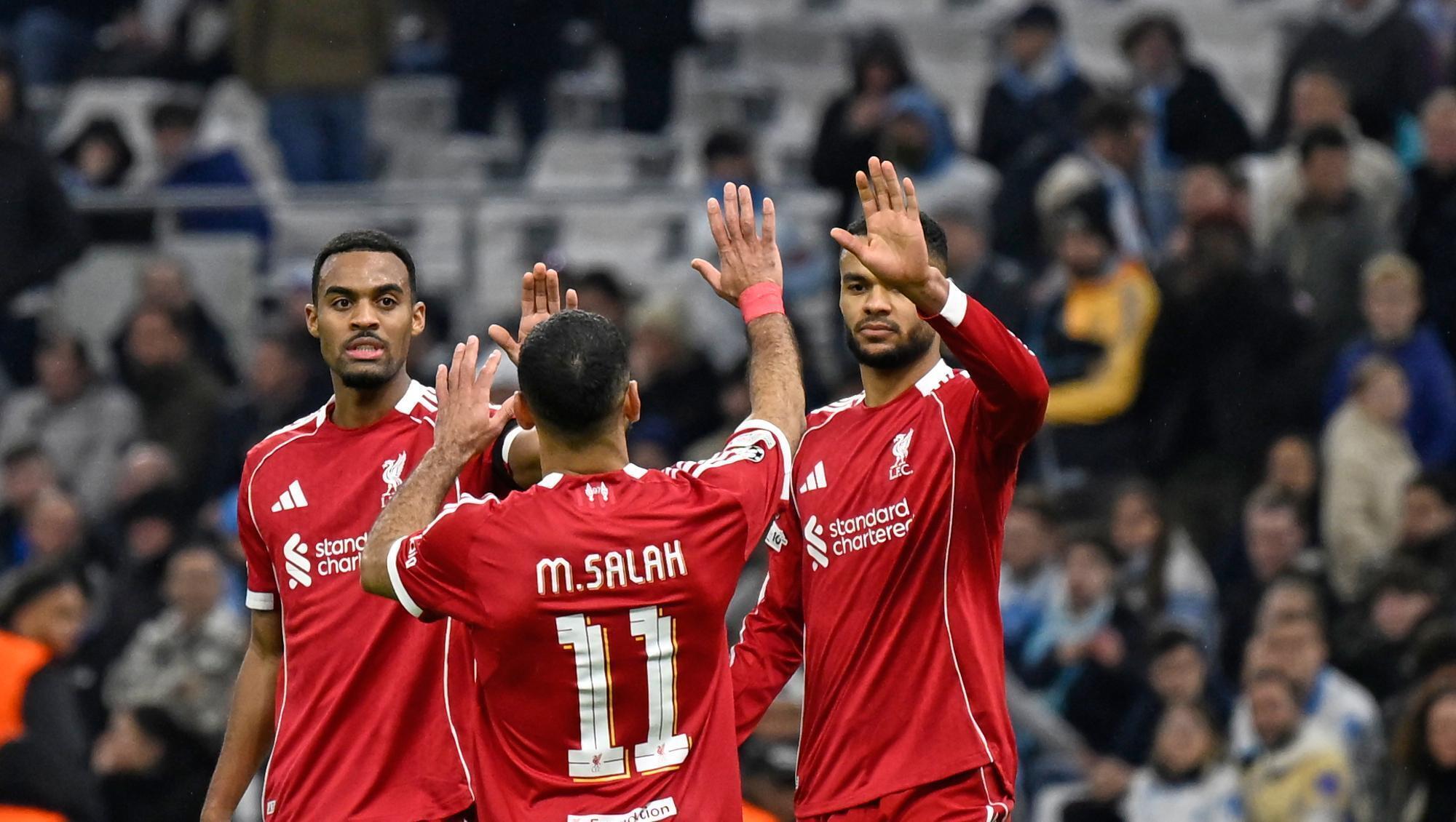 Mohamed Salah returns as Liverpool ease to victory in Marseille