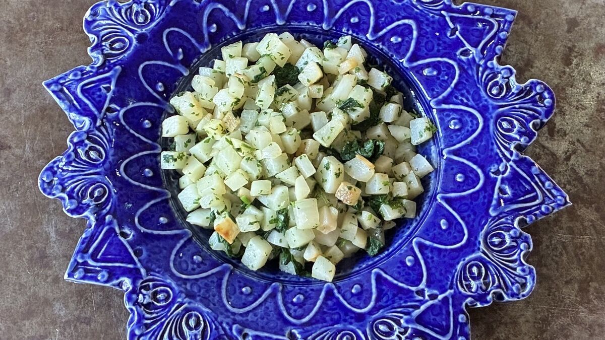 Rory O'Connell's Black Radish with Marjoram