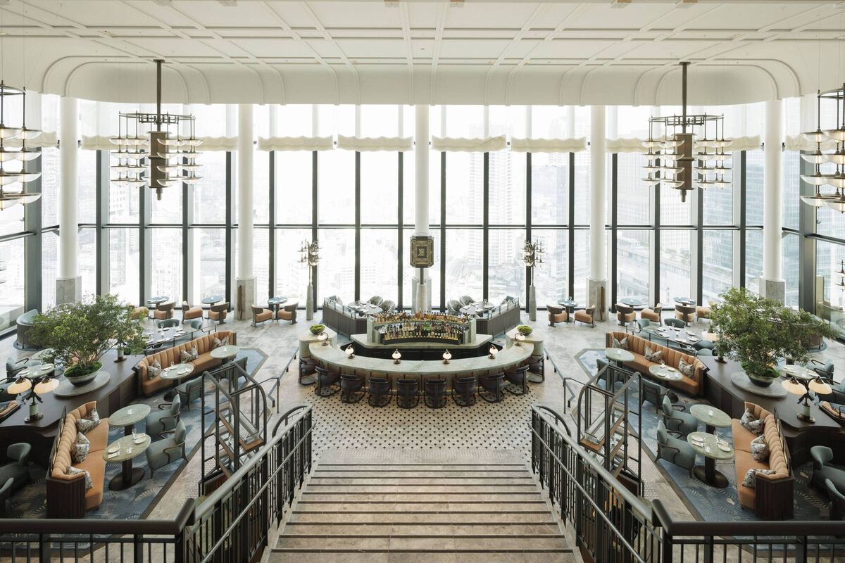 The bar at the Waldorf Astoria Osaka Japan.