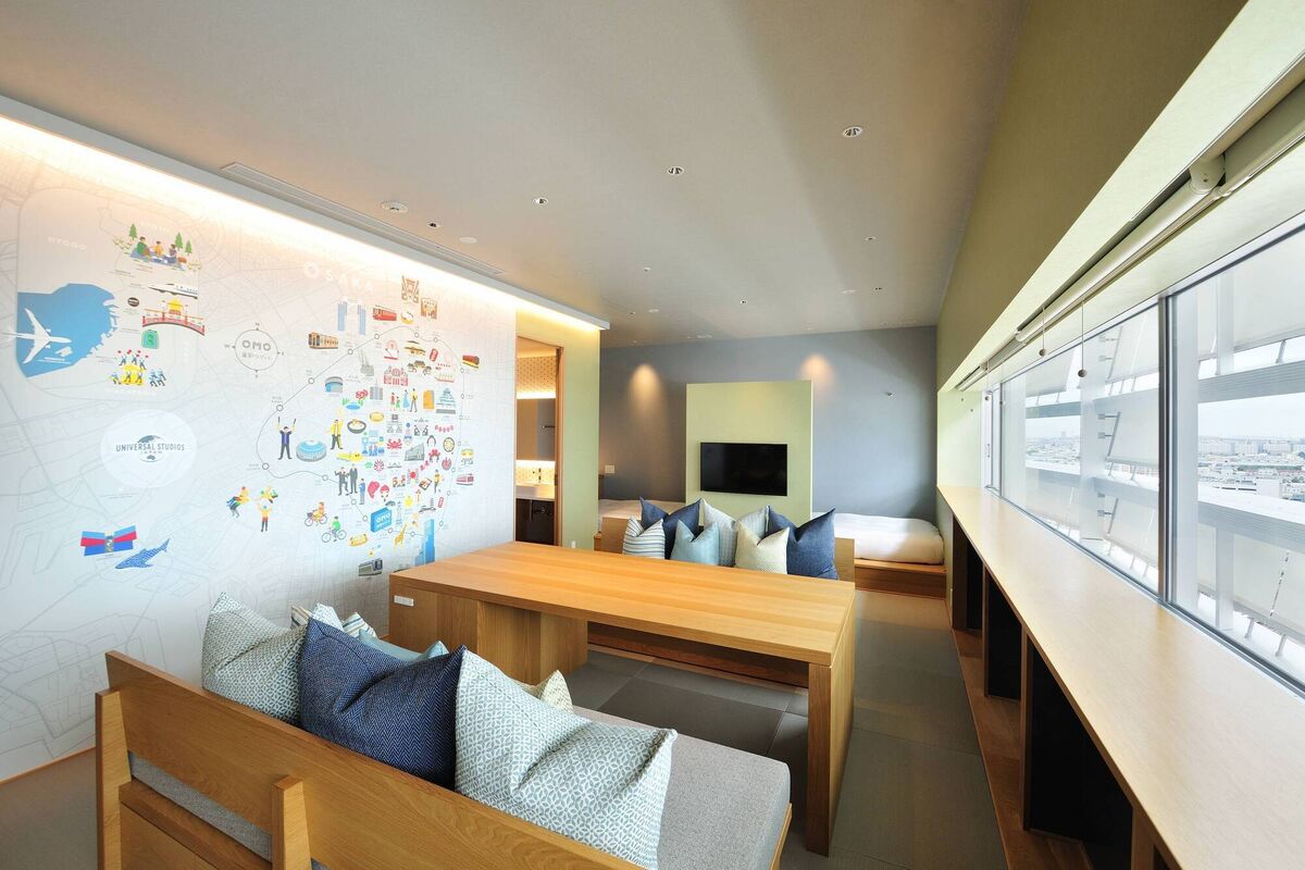 A smart family room at OMO7 Osaka A smart family room at OMO7 Osaka