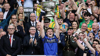 Gavin White lifts the Sam Maguire Cup 27/7/2025