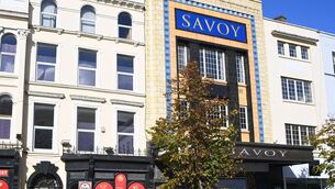 <p>A file picture from 2022 of the old entrance to the Savoy on St Patrick's Street in Cork. Picture: Larry Cummins </p>